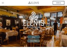 Tablet Screenshot of elenisrestaurant.com